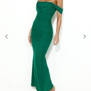 Green Mesh dress sz M/6 preowned